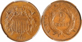 1865 Two-Cent Piece. Fancy 5. MS-62 BN (PCGS).

PCGS# 38256. NGC ID: 22NA.

Estimate: $125
