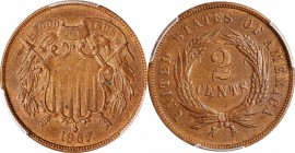 1867 Two-Cent Piece. AU-58 (PCGS).

PCGS# 3591. NGC ID: 22NB.

Estimate: $100