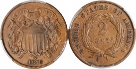 1870 Two-Cent Piece. AU-55 (PCGS).

PCGS# 3606. NGC ID: 22NE.

Estimate: $150
