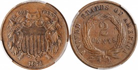 1871 Two-Cent Piece. EF-40 (PCGS).

PCGS# 3609. NGC ID: 22NF.

Estimate: $100
