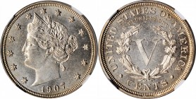 1907 Liberty Head Nickel. MS-63 (NGC).

PCGS# 3868. NGC ID: 277J.

Estimate: $75