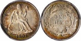 1891 Liberty Seated Dime. Fortin-104. MS-64 (PCGS).

PCGS# 538882.

Estimate: $300