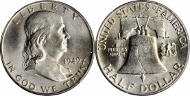 1949-D Franklin Half Dollar. MS-65 FBL (PCGS).

PCGS# 86654. NGC ID: 24SU.

Estimate: $150