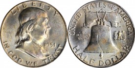 1951-D Franklin Half Dollar. MS-65 FBL (PCGS).

PCGS# 86659. NGC ID: 24SZ.

Estimate: $100