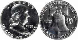 1955 Franklin Half Dollar. Proof-68 (PCGS).

PCGS# 6696. NGC ID: 27VF.

Estimate: $185