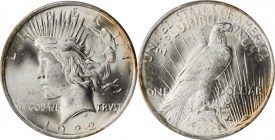 1922 Peace Silver Dollar. MS-66 (PCGS).

PCGS# 7357. NGC ID: 257C.

Estimate: $250