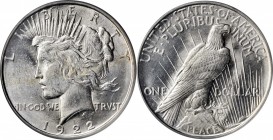 1922-D Peace Silver Dollar. MS-64 (PCGS).

PCGS# 7358. NGC ID: 257D.

Estimate: $100