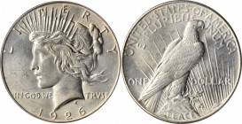 1926 Peace Silver Dollar. MS-63 (PCGS).

PCGS# 7367. NGC ID: 257N.

Estimate: $75