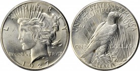 1927 Peace Silver Dollar. MS-63 (PCGS).

PCGS# 7370. NGC ID: 257S.

Estimate: $150