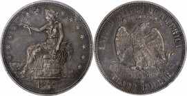 1877-S Trade Dollar. EF-45 (PCGS).

PCGS# 7046. NGC ID: 253E.

Estimate: $290