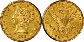 1893-O Liberty Head Eagle. AU-55 (PCGS).

PCGS# 8727. NGC ID: 2673.

Estimate: $900