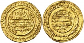 AH 526. Almorávides. Ali y el amir Sir. Almería. Dinar. (V. 1745) (Hzard 352). 4,17 g. MBC.