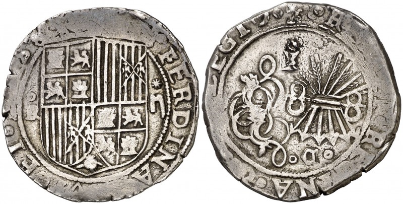 Reyes Católicos. Cuenca. 2 reales. (AC. 494). 6,75 g. Ex Colección Javier Verdej...