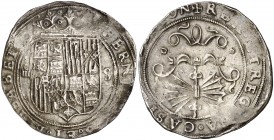 Reyes Católicos. Sevilla. 4 reales. (AC. 565). 13,62 g. Ex Colección Isabel de Trastámara 13/12/2018, nº 1017. Rara. MBC.
