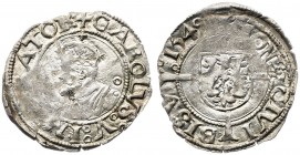 1549. Carlos I. Besançon. 1/2 carlos. (Vti. falta). 0,62 g. MBC+.