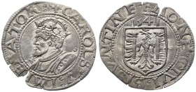 1541. Carlos I. Besançon. 1 carlos. (Vti. falta). 1,17 g. EBC-.