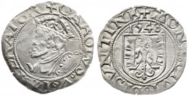 1548. Carlos I. Besançon. 1 carlos. (Vti. falta). 1,20 g. EBC-.
