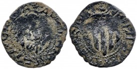 s/d. Felipe II. Puigcerdà. 1 ardit. (AC. 10). 1,31 g. Rara sin contramarca. BC.