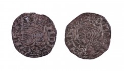 Alfonso XI (1312-1350). León. Cornado. (AB. 338.1). Lote de 2 monedas. A examinar. BC/MBC.