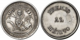 s/d (hacia 1920). Santiago de Compostela. Premio de la Sociedad Económica de Amigos del País, fundada en 1784. 13,05 g. Ø30 mm. Plata. 30 mm. Grabador...