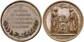 1840. Francia. Luis Felipe. 40,21 g. Ø41 mm. Bronce. EBC+.