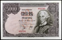 19761976. 5000 pesetas. (Ed. E1) (Ed. 475). 6 de febrero, Carlos III. Sin serie. EBC+.