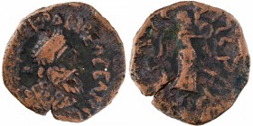 Copper Tetradrachma coin of Gondophares of Indo scythians.