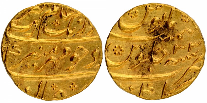 Mughal Coins
09. Aurangzeb Alamgir, Muhayyi-ud-din (1658-1707)
Mohur 1
Aurang...