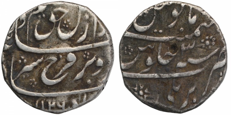Mughal Coins
15. Farrukhsiyar (1713-1719)
Rupee 01
Farrukhsiyar, Bareli Mint,...