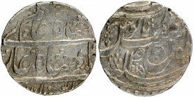 Silver One Rupee Coin of Asafnagar Mint of Rohilkhand Kingdom.