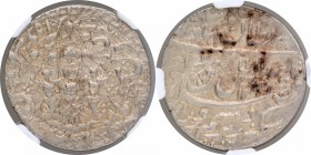 Silver One Rupee Coin of Wajid Ali Shah of Lakhnau  Mulk Awadh Akhtarnagar Mint of Awadh.