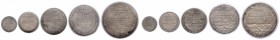 Set of Five Different Denomination Coins of Fatteh Singh of Mewar.
