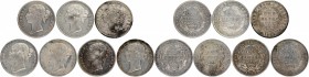 Silver One Rupee Coins of Victoria Queen of Calcutta and Madras Mint of 1840.