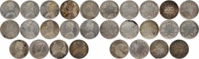 Silver One Rupee Coins of Victoria Queen of Bombay Mint of 1862.
