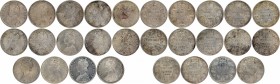 Silver One Rupee Cons of Victoria Queen and Empress of Bombay Mint of Different Years.