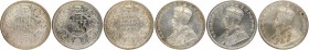 Silver One Rupee Coins of King George V of Bombay Mint of 1912 and 1920.
