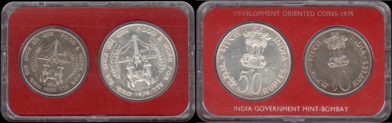 UNC Set
Set of 2 Coins
1976, UNC Set, Food Work For All, Set of 2 Coins, Silve...