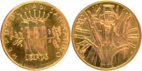 Gold Five Scudi Coin of Sanmarino of 1982.