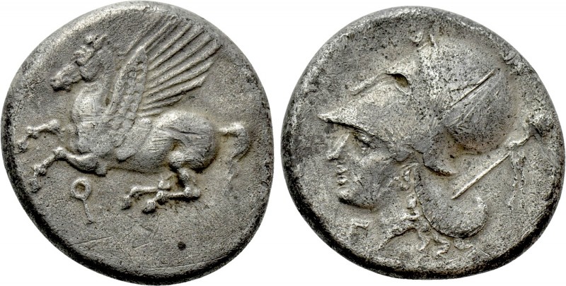 CORINTHIA. Corinth. Stater (Circa 386-307 BC). 

Obv: Pegasos flying left; kop...