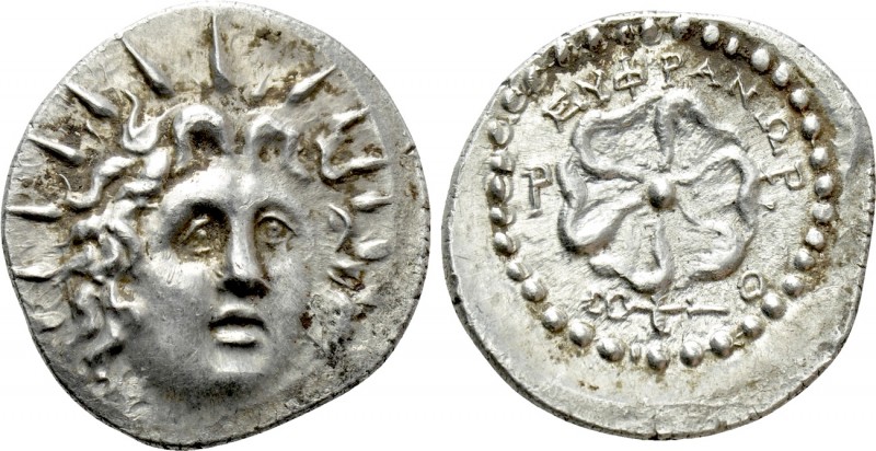 CARIA. Rhodes. Drachm (Circa 88/42 BC-AD 14). Euphranor, magistrate.

Obv: Rad...