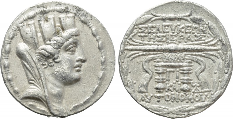 SELEUKIS & PIERIA. Seleukeia Pieria. Tetradrachm (105/4-83/2 BC). CY 13 (97/96 B...