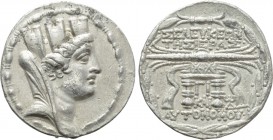 SELEUKIS & PIERIA. Seleukeia Pieria. Tetradrachm (105/4-83/2 BC). CY 13 (97/96 BC).
