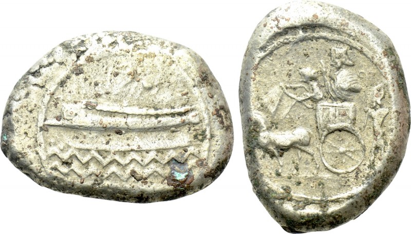 PHOENICIA. Sidon. Abd`aštart (Straton) I (Circa 365-352 BC). Double Shekel.

O...