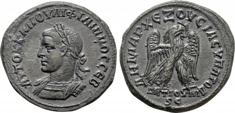 SELEUCIS & PIERIA. Antioch. Philip II (247-249). Tetradrachm. 

Obv: AYTOK K M...