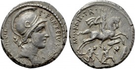 P. FONTEIUS P.F. CAPITO. Denarius (55 BC). Rome.