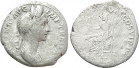 PLOTINA (Augusta, 105-123). Denarius. Rome.