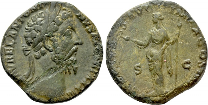 MARCUS AURELIUS (161-180). Sestertius. Rome. 

Obv: M AVREL ANTONINVS AVG TR P...