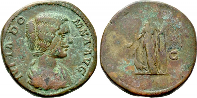 JULIA DOMNA (Augusta, 193-217). Sestertius. Rome. 

Obv: IVLIA DOMNA AVG. 
Dr...