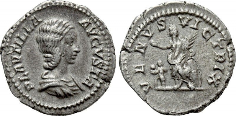 PLAUTILLA (Augusta, 202-205). Denarius. Rome. 

Obv: PLAVTILLA AVGVSTA. 
Drap...