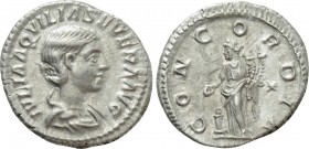 AQUILIA SEVERA (Augusta, 220-221 & 221-222). Denarius. Rome.